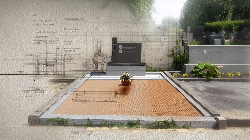 Kamenický náčrt a řez